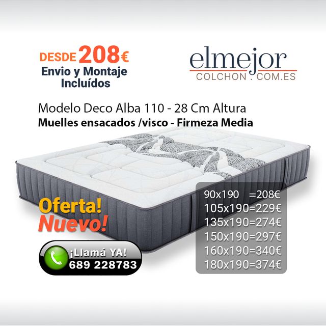 Colchón Muelles Ensac 28 Cm Oferta Wallapop Envío