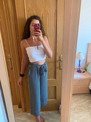Pantalón de cuadros de Stradivarius