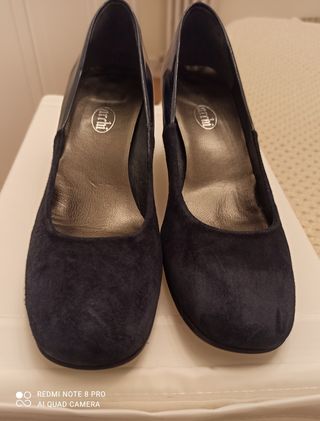Zapatos de piel azules