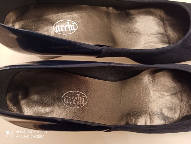 Zapatos de piel azules