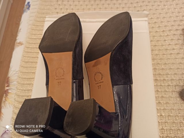 Zapatos de piel azules