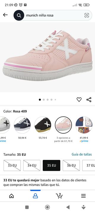 Zapatillas munich niña