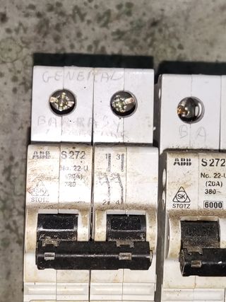 Magnetotermicos 20A