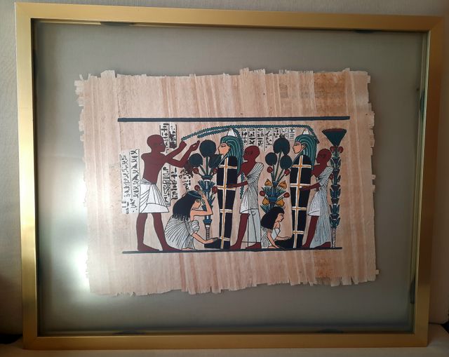 Due papiri incorniciati