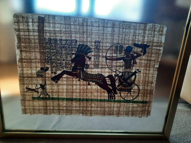 Due papiri incorniciati