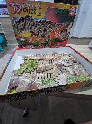Puzzle 3d dinosaurio