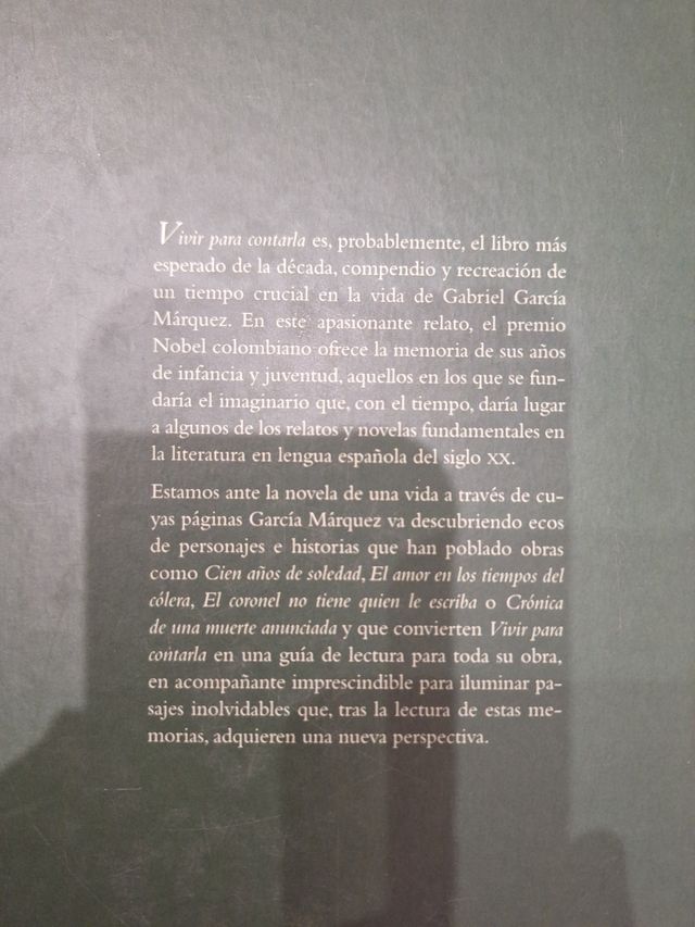 Vivir para contarla I