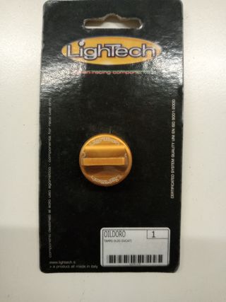 Tappo olio m 22x1,5 Lightech oro x Ducati