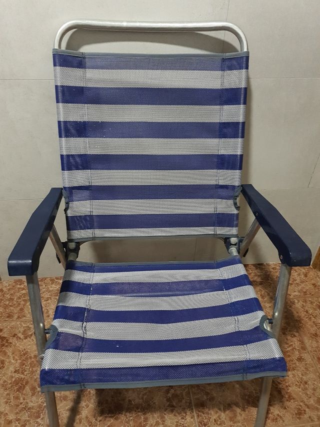 Silla de playa alta