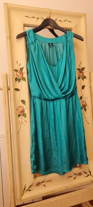 Vestido verde Mango