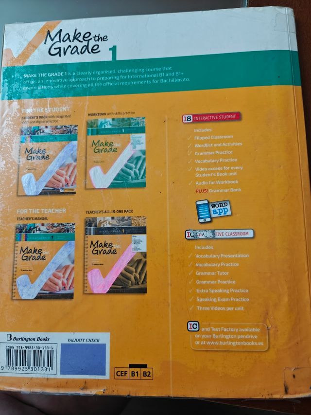 Male the grade, libro de inglés de 1 de
