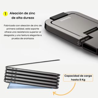 Soporte plegable para ordenador portátil