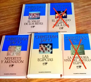 2x6€ LIBROS BIBLIOTECA CHRISTIAN JACQ