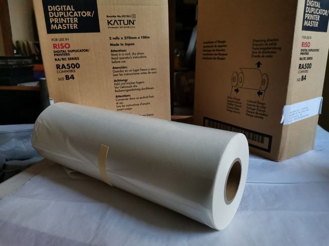Rollos de impresión Riso Ra500