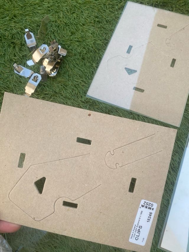 3 marcos fotos/ cuadros cristal colgar/ apoyar