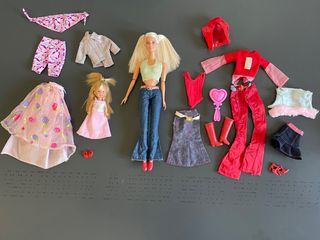 Barbie lote bed time krissy y shelly kelly