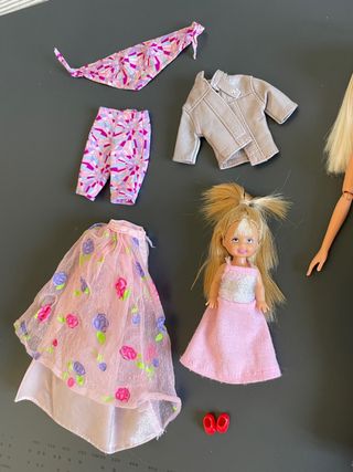 Barbie lote bed time krissy y shelly kelly