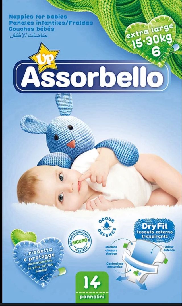 3 Pacchi di Pannolini Assorbello