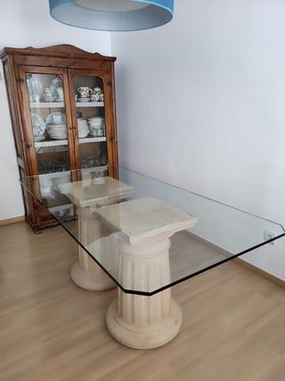 Mesa comedor cristal.