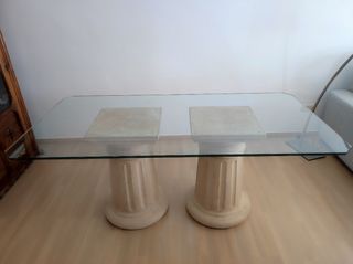Mesa comedor cristal.