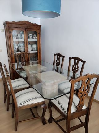 Mesa comedor cristal.