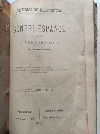 1890 Libro antiguo religioso