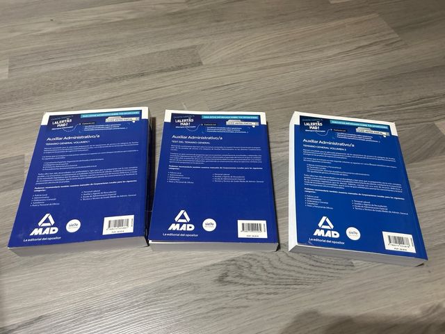 Libros temario auxiliar administrativo