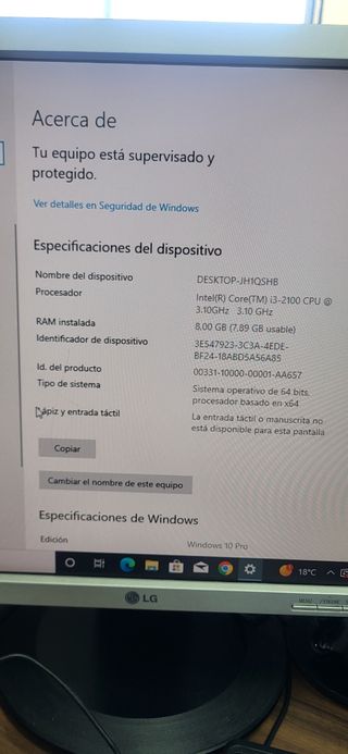 Ordenador Hp i3-2100 