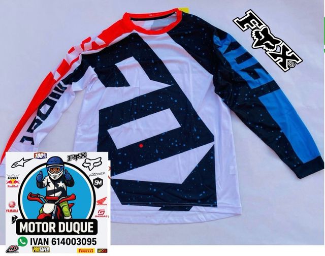 Camiseta fox motocross enduro pitbike quads