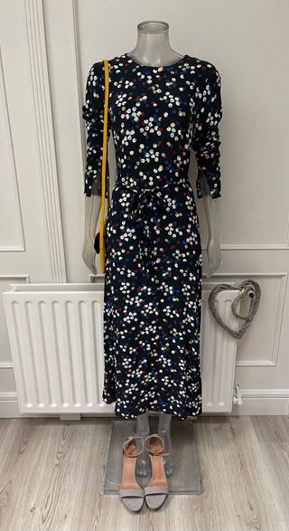 Vestido largo lunares