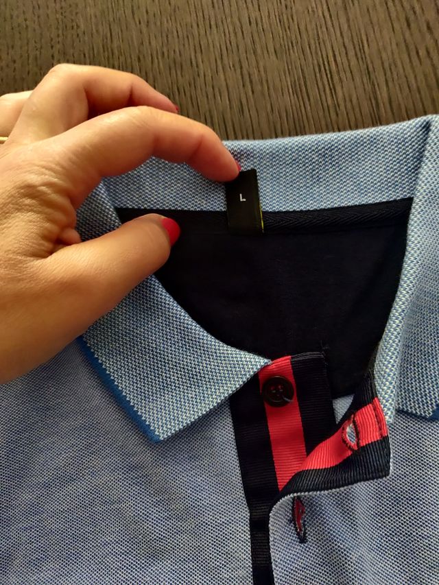 Polo azul claro nunca usado