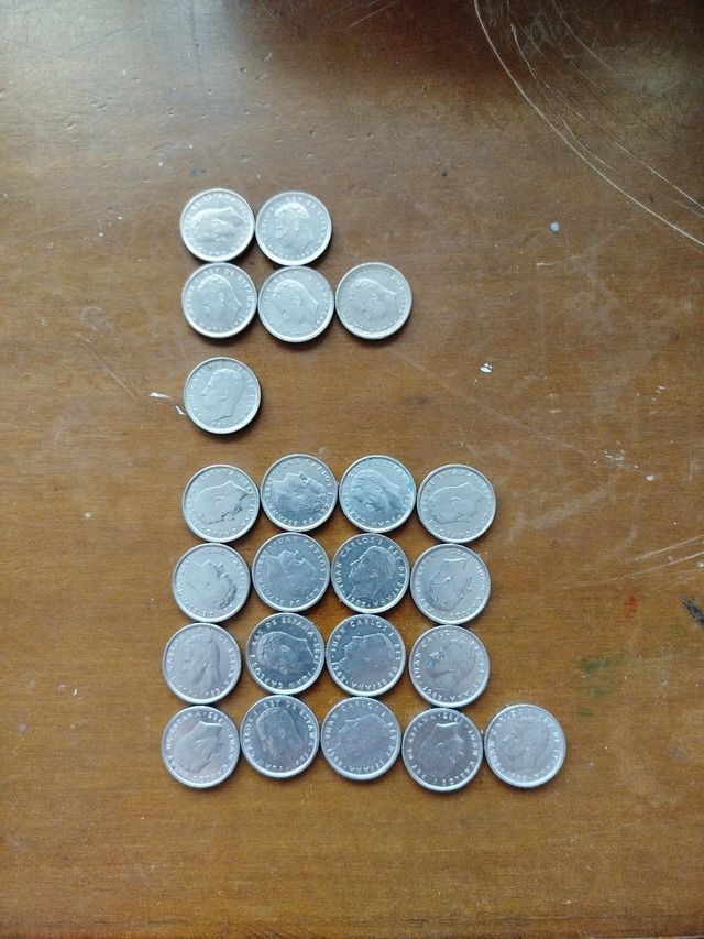 23 monedas 10 pesetas