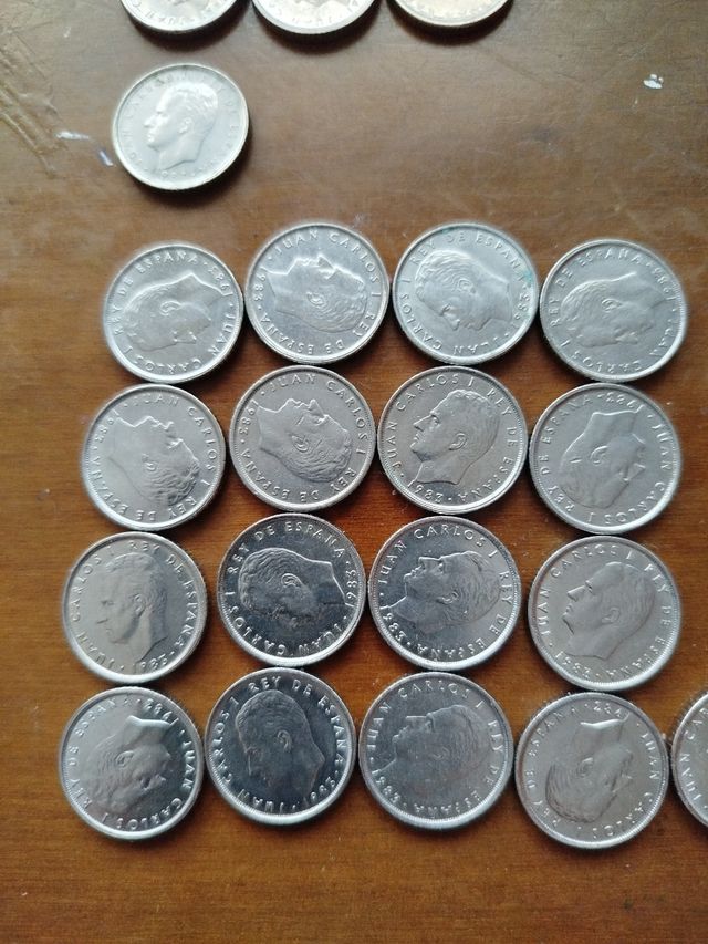 23 monedas 10 pesetas