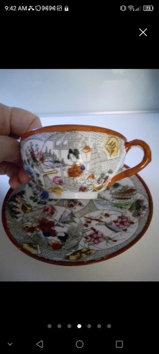 Tazas "Cáscara de huevo" japonesas. "