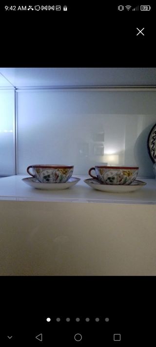 Tazas "Cáscara de huevo" japonesas. "