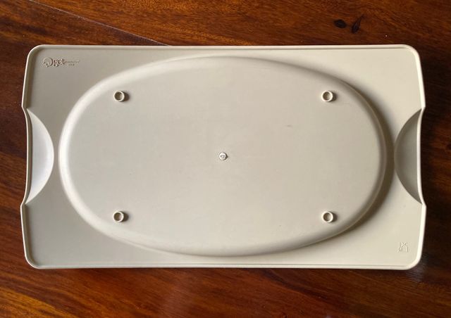 Vassoio vintage in plastica "I Love My Cat"