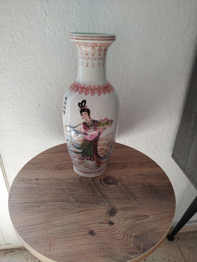 Antiguo Jarrón porcelana china