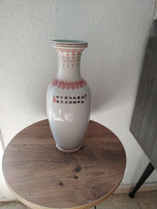 Antiguo Jarrón porcelana china