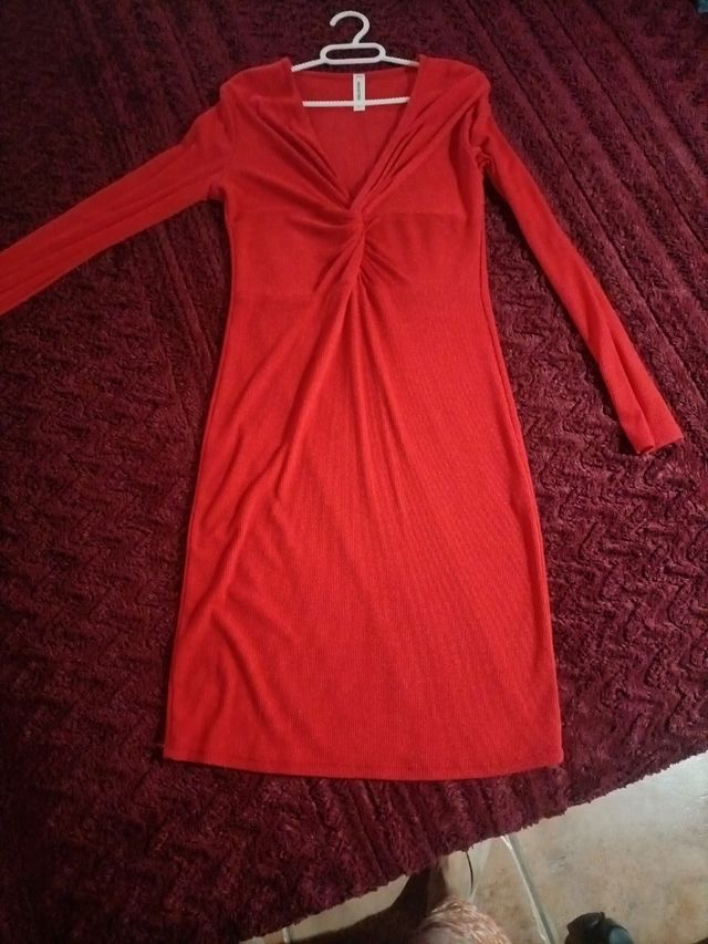 Vestido medio largo mujer