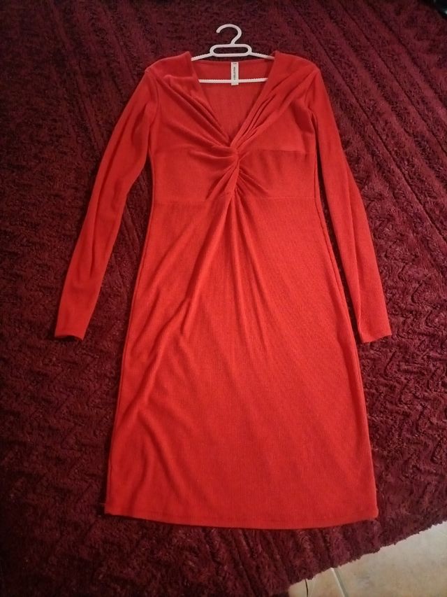 Vestido medio largo mujer