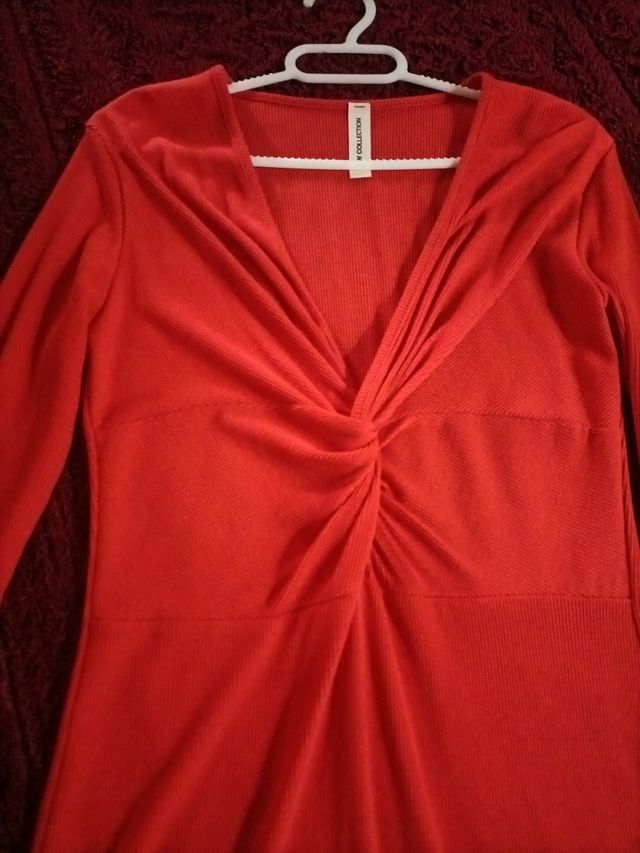 Vestido medio largo mujer