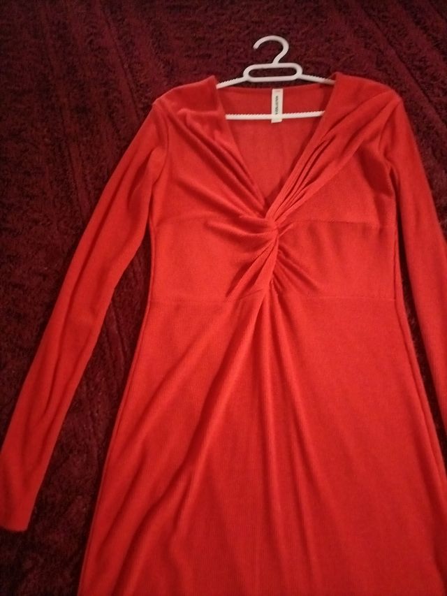 Vestido medio largo mujer