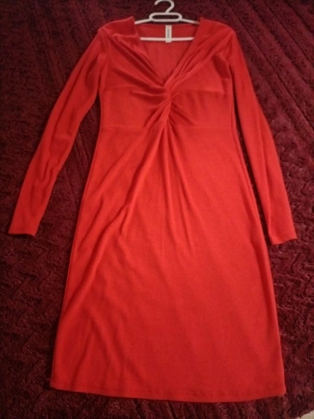 Vestido medio largo mujer