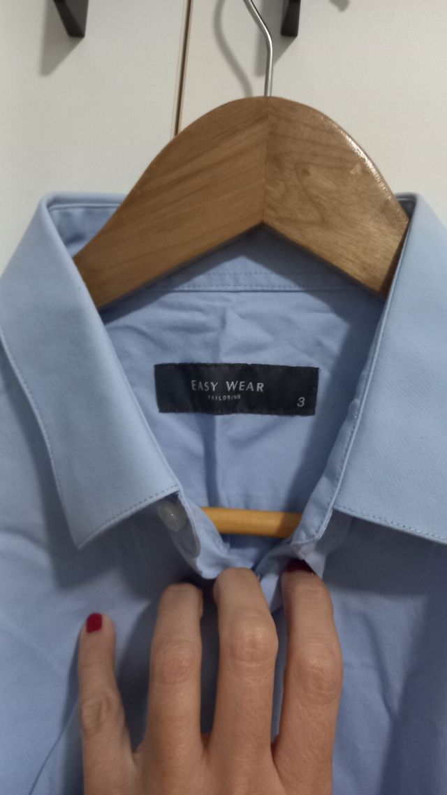 Camisa azul hombre t.3