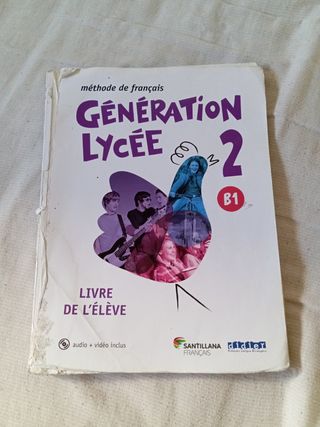 libro de francés bachillerato