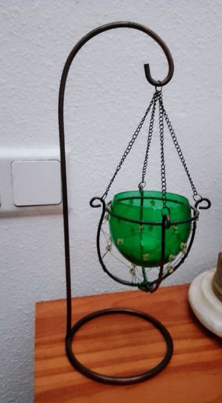 30 cms Candelabro colgante cristal 