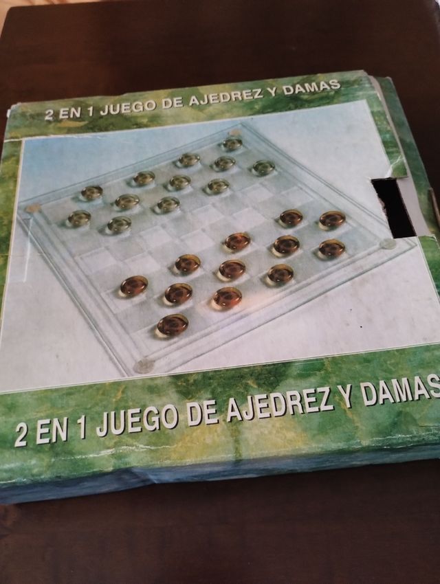 Scacchiera/dama in vetro