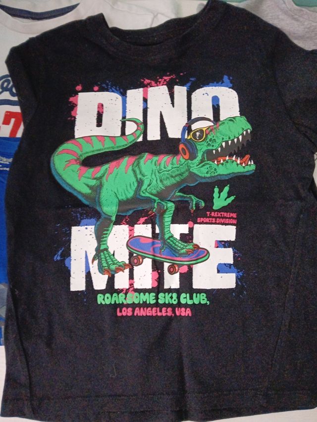 Lote 5 camisetas manga larga 5-6años 116