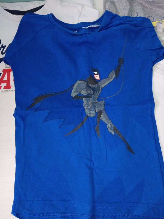 Lote 5 camisetas manga larga 5-6años 116