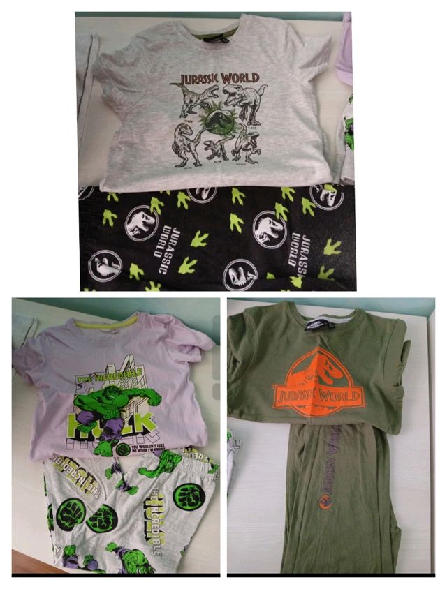 3 pijamas largos de 4-5 y 5-6